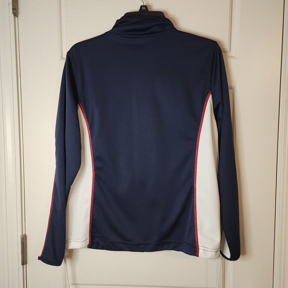 Three Hearts Jacket Womens sz Large Red White Blue Patriotic Y2K Retro - Picture 10 of 12